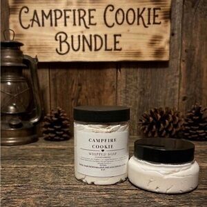 CAMPFIRE 🔥 COOKIE Bath Set- Whipped Soap & Body butter! Handcrafted